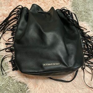Victoria Secret Fringe Drawstring Backpack